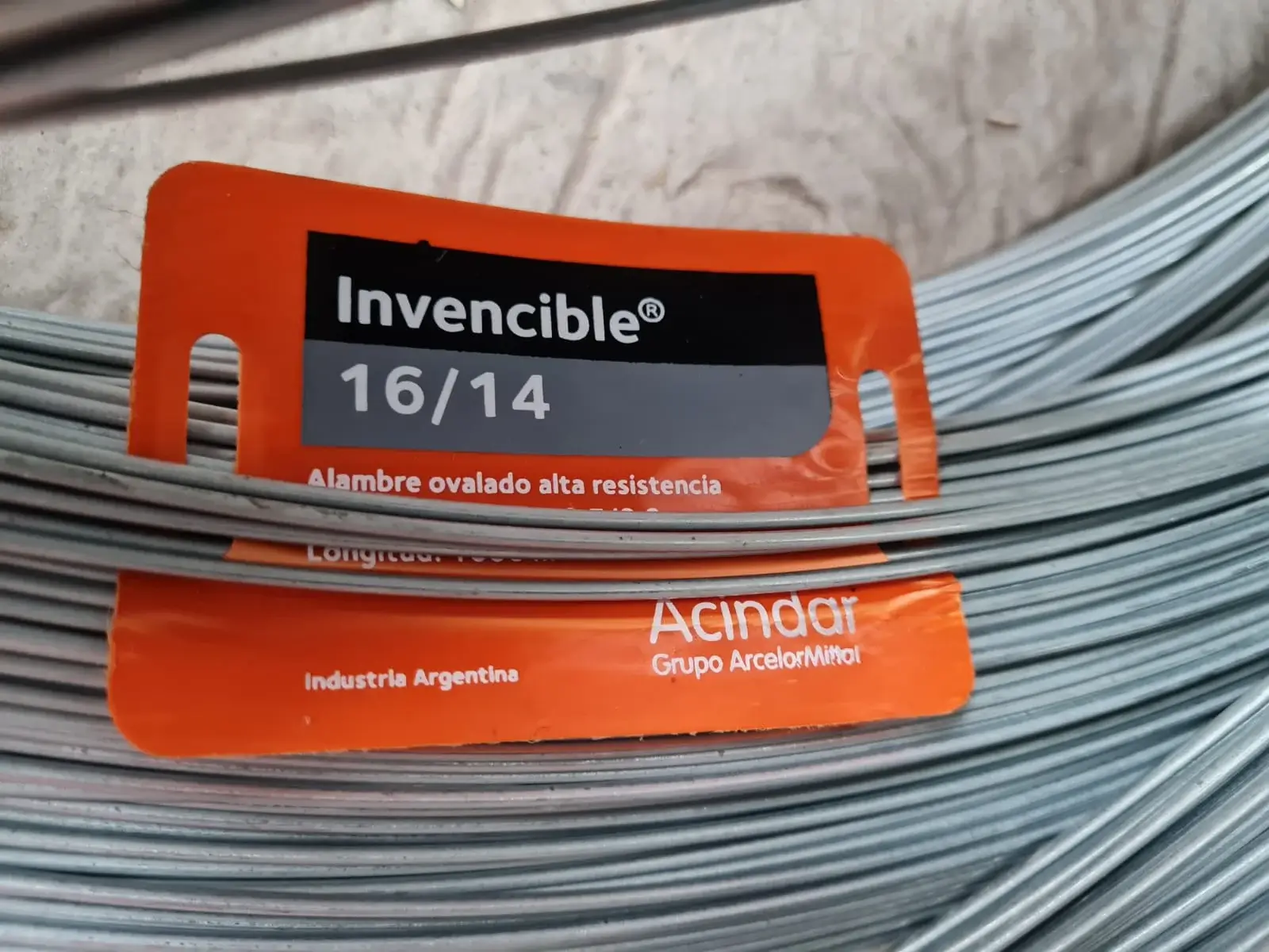 Alambre 16/14 Invencible Acindar