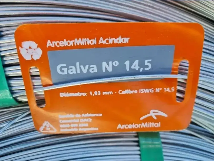 Alambre Galvanizado n°14 / 14.5 Acindar