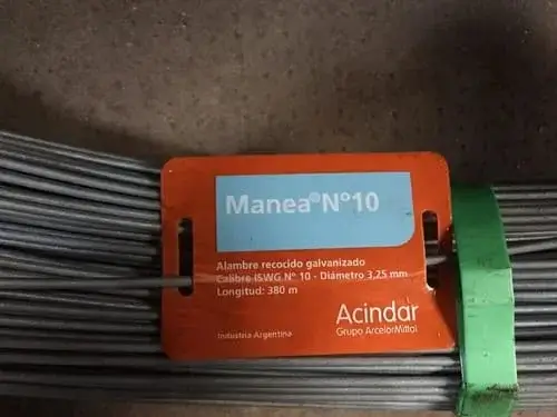 Alambre Manea n°10 Galvanizado